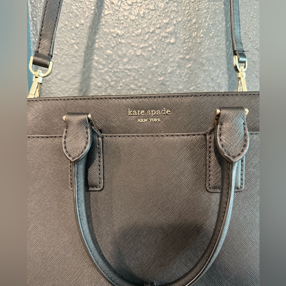 Kate Spade Black Cameron Medium Satchel Purse - Picture 2 of 16